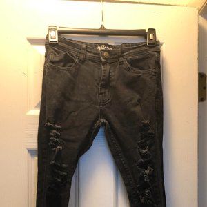 A2Z4-KIDS black ripped jeans size 11-12 girls